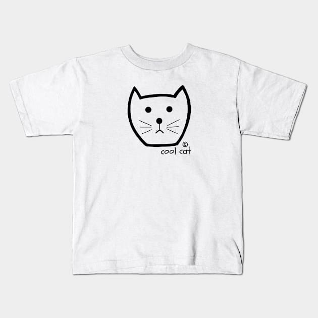 Cool Cat © Kids T-Shirt by Cool Collections